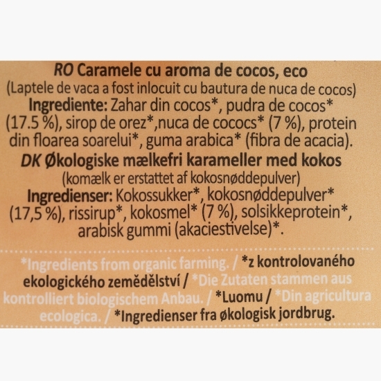 Caramele eco, aromă cocos 150g