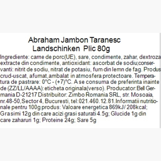 Jambon țărănesc 80g