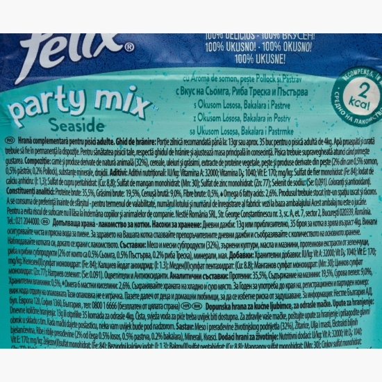 Recompense pentru pisici, 60g, Seaside Mix cu pește pollock, păstrăv și somon