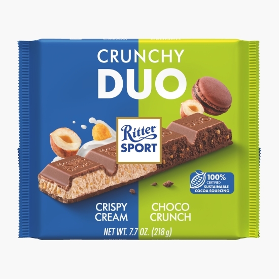 Ciocolată Crunchy Duo 218g