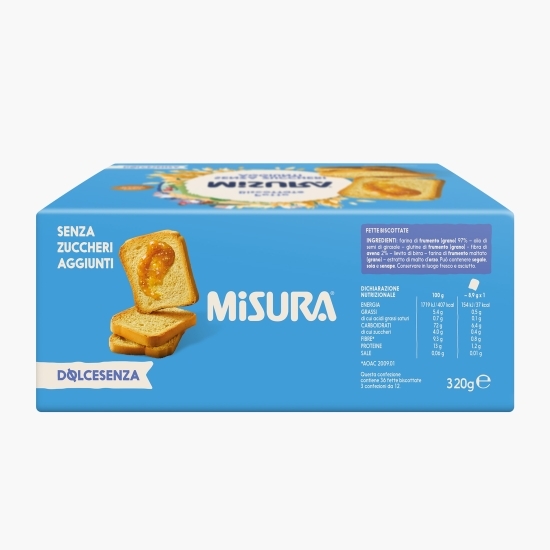 Pâine prăjită toast, fără zahăr 320g