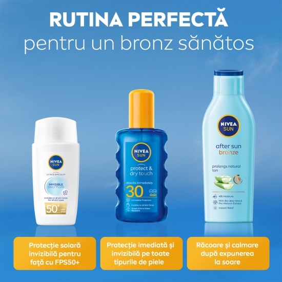 Spray cu protecție solară Protect & Dry Touch, SPF 30, 200ml