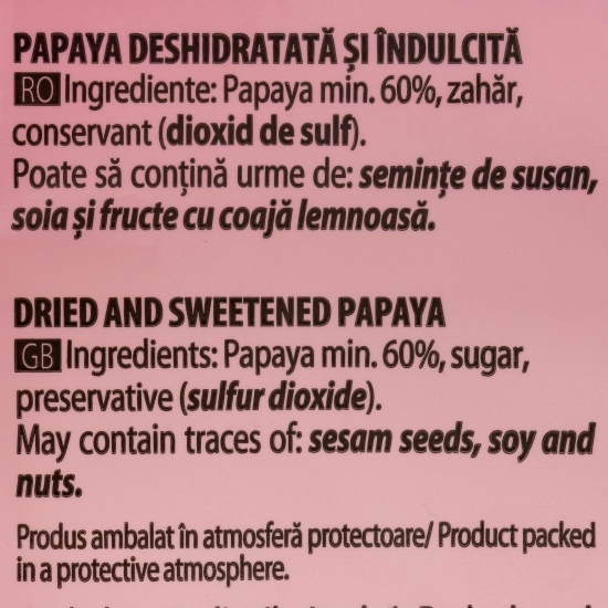 Papaya confiată 100g