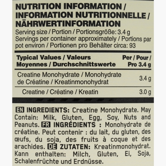Creatină monohidrată micronizată 317g 