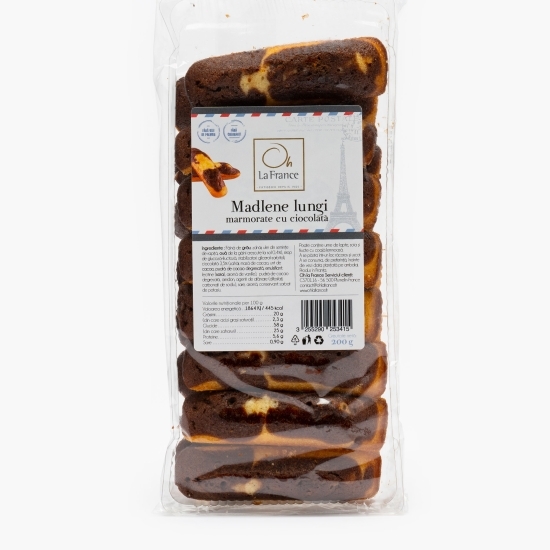 Madlene lungi marmorate cu ciocolată 200g