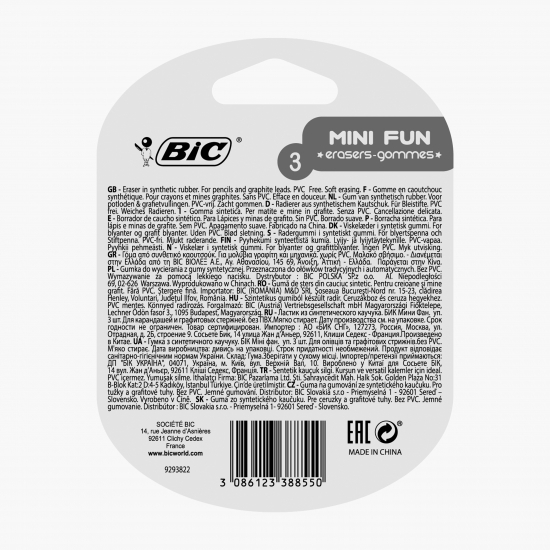 Set radiere Mini Fun 3 buc