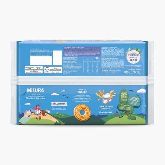 Biscuiți cu iaurt fără zahăr 400g