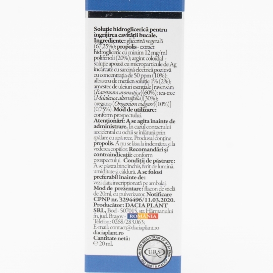 Spray cu propolis și albastru de metilen 20ml 