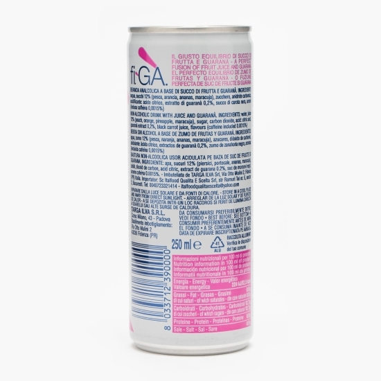 Băutură carbogazoasă cu suc de fructe și Guarana doză 0.25l