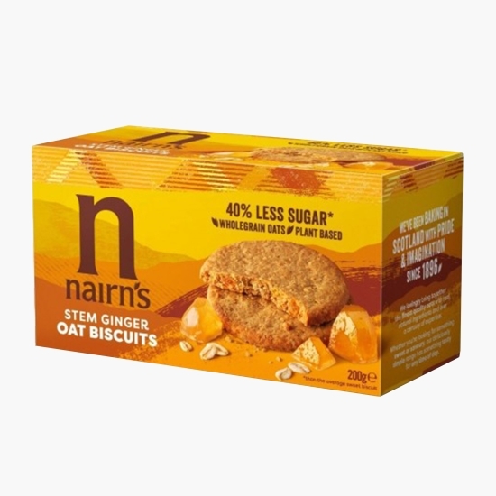 Biscuiți din ovăz integral cu ghimbir 200g