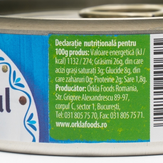 Pastă vegetală tartinabilă cu ardei 100g