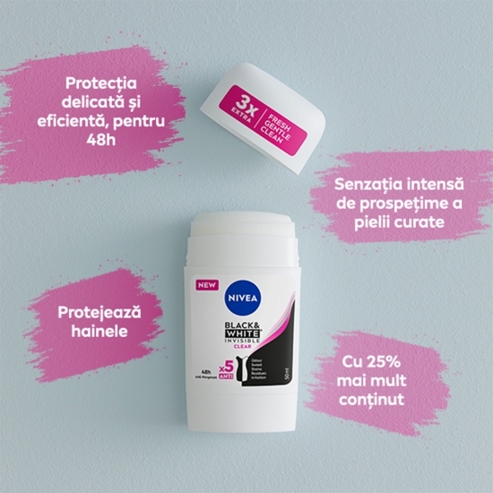 Deodorant stick Black & White Silky Smooth 50ml