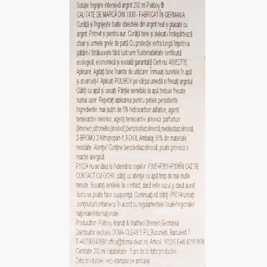 Soluție îngrijire intensivă argint 0.2l
