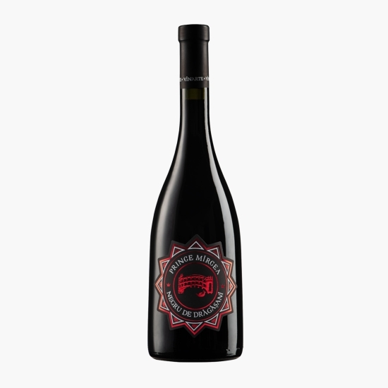 Vin roșu sec Prince Mircea, Negru de Drăgășani, 14%, 0.75l