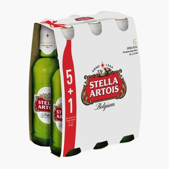 Bere blondă sticlă 6x0.33l (5+1)