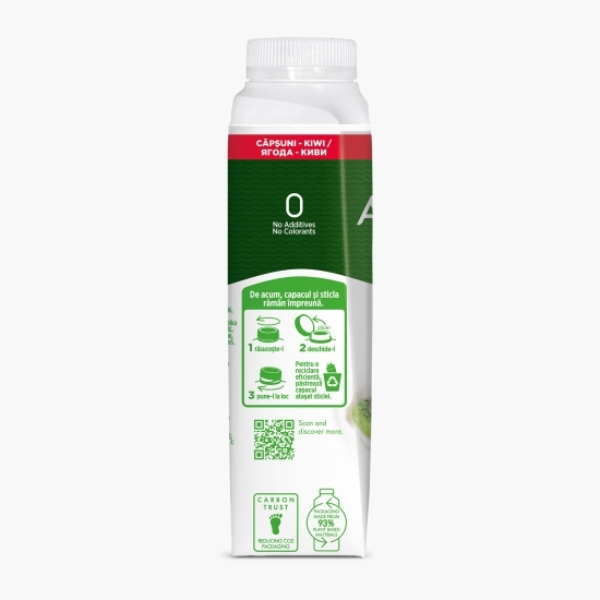 Iaurt de băut cu căpșuni și kiwi 320g