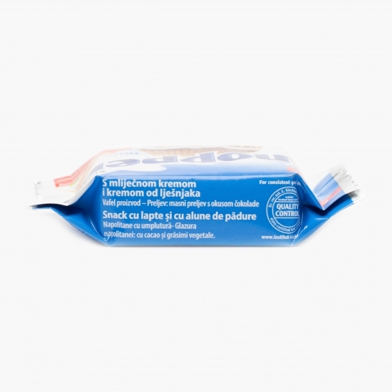Napolitană crocantă cu cremă de lapte și alune 25g