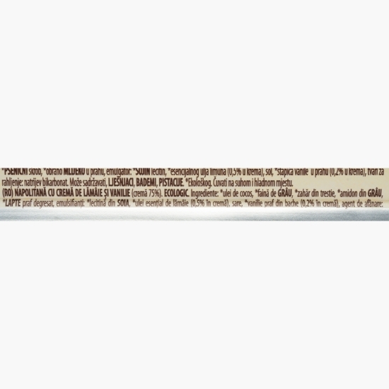 Napolitană eco cu cremă de lămâie și vanilie 125g