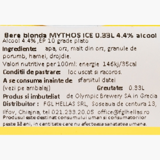 Bere blondă Ice sticlă 0.33l