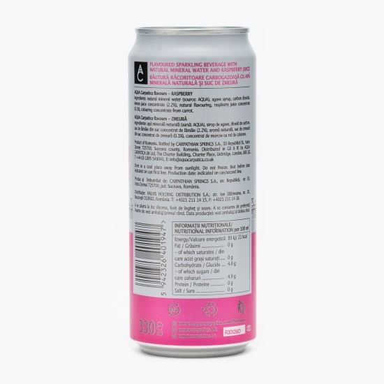 Apă minerală cu aromă de zmeură, flavours 0.33l