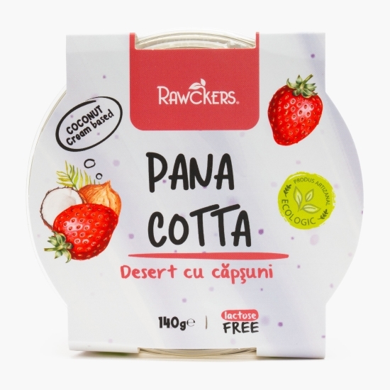 Desert eco Pana cotta cu căpșuni 140g