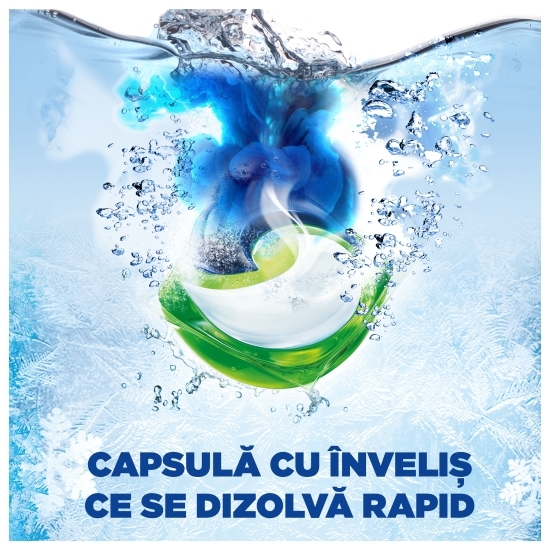 Detergent de rufe capsule All in One Pods Mountain Spring, 58 spălări