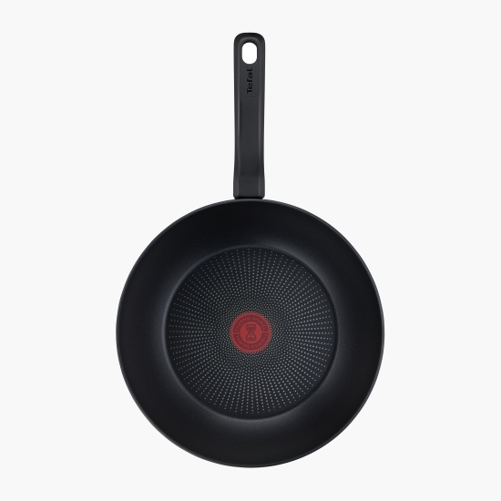 Tigaie Wok Unlimited, inducție, 28cm, înveliș antiaderent din titan, indicator Thermo-Signal, bază Thermo-Fusion