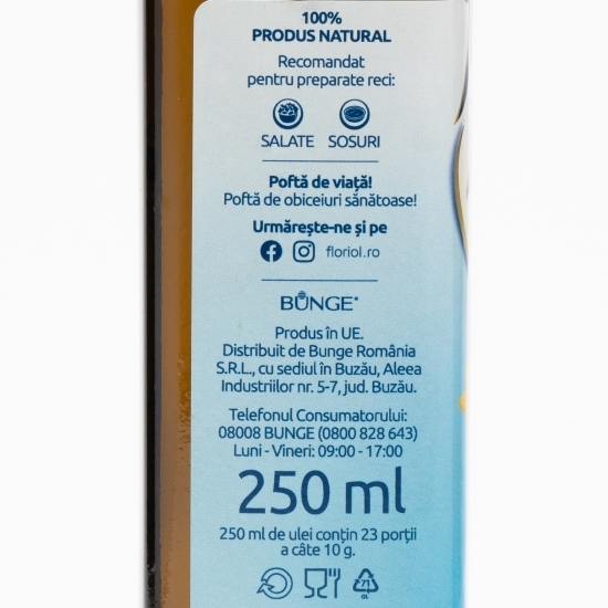 Ulei presat la rece din semințe de rapiță 0.25l