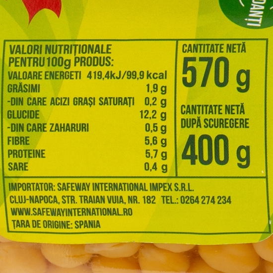 Năut boabe 570g