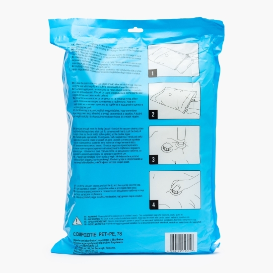 Set saci vidare + pompă, transparent, 6 buc
