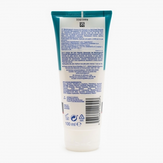 Cremă pentru picioare cu absorbție rapidă 100ml