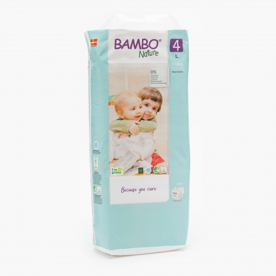 Scutece eco 0% clor mărimea 4, 7-14 kg, 48 buc
