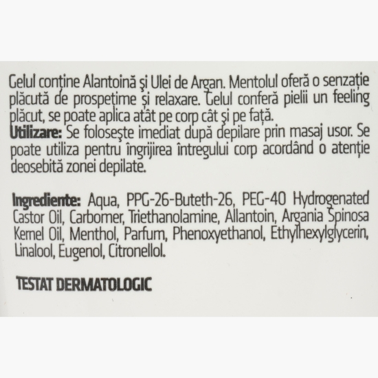 Gel după depilare cu ulei de argan 100ml