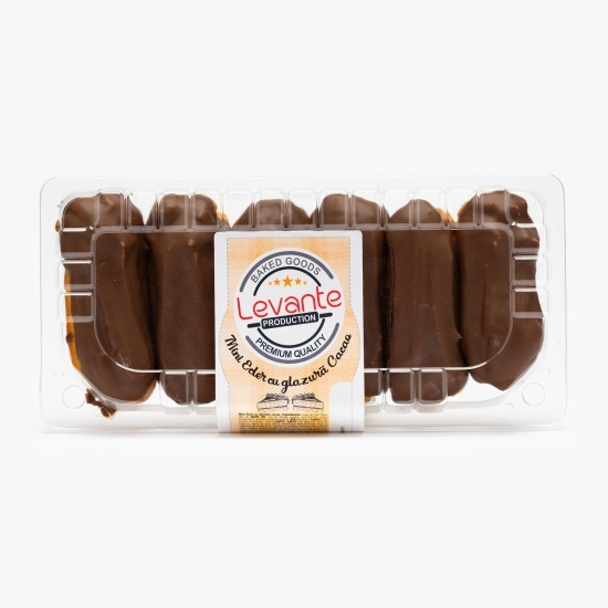 Mini eclere cu glazură de cacao, 6 buc, 150g