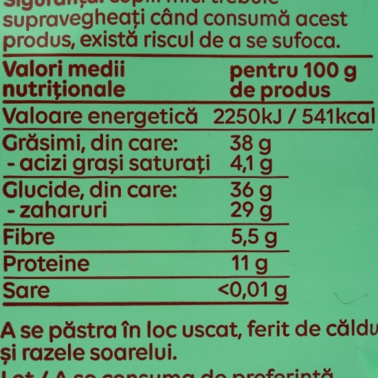 Mix Aventură (miez de nucă, caju, merișoare, stafide Corint) 150g