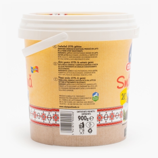 Smântână 20% grăsime 900g