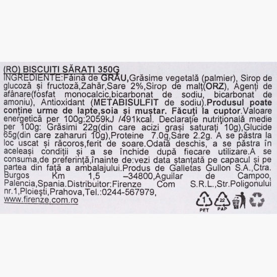 Biscuiți sărați mini crackers 350g