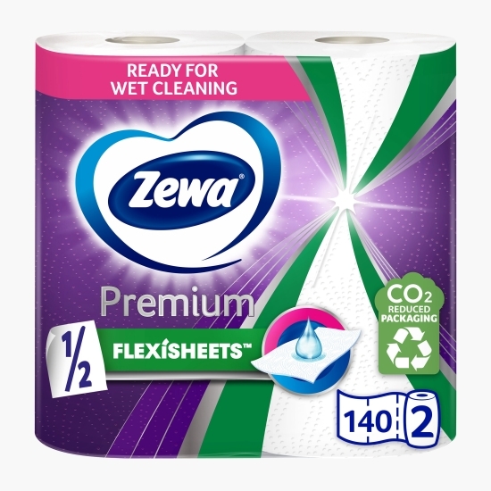 Prosoape de hârtie Extra Long Premium 2 straturi, 2 role, 140 foi