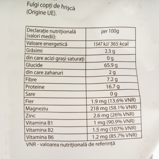 Fulgi de hrișcă crocanți 250g