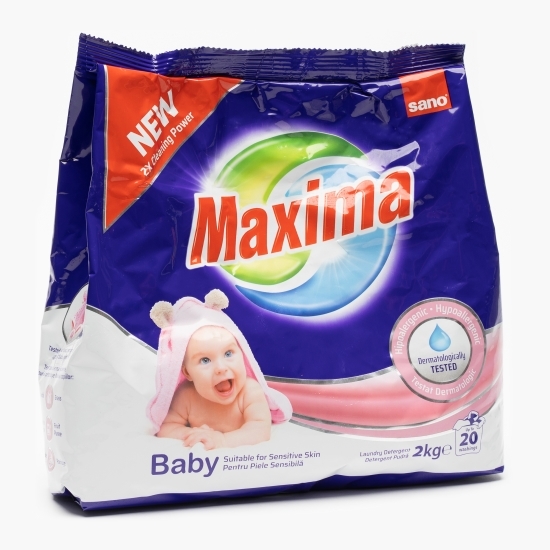 Detergent de rufe pudră pentru piele sensibilă Baby, 20 spălări, 2kg