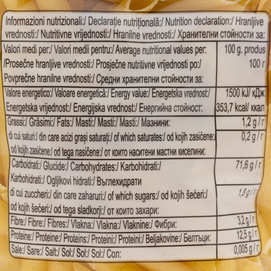 Paste Penne grâu dur 3 minute 500g
