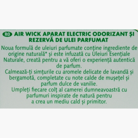 Odorizant electric de cameră Lavandă și Mușețel, 19ml