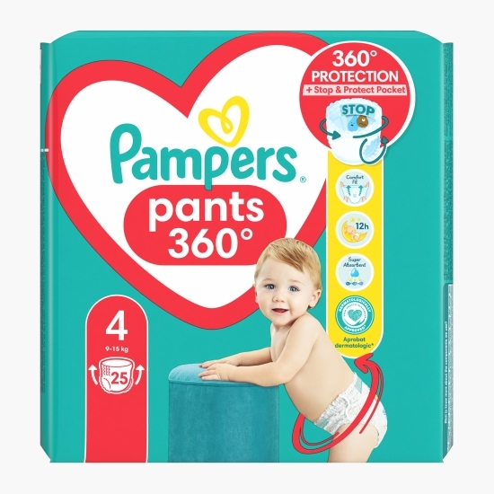 Scutece chiloțel Pants, mărimea 4, 9-15kg, 25 buc