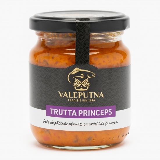 Pate de păstrăv afumat cu ardei iute și morcov Trutta Princeps 190g