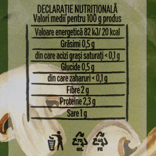 Ciuperci tăiate în saramură 280g