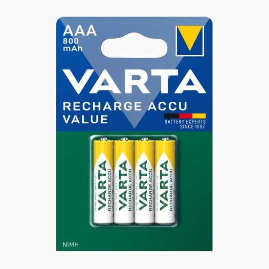 Acumulatori AAA 800mAh, 4 buc