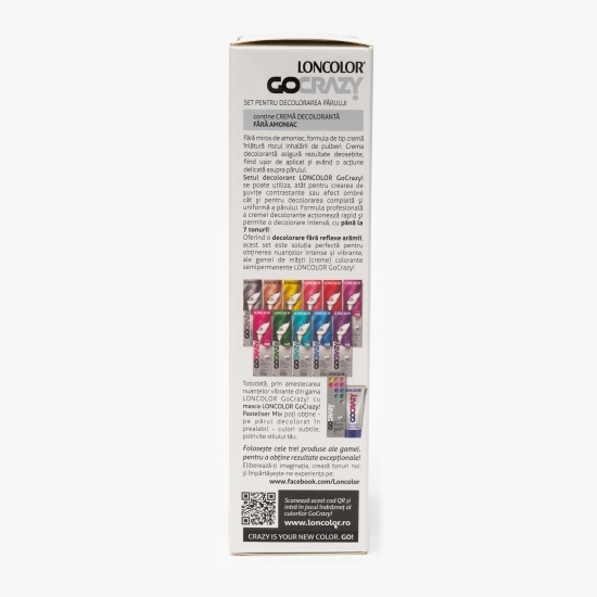 Cremă de păr decolorantă fără amoniac GoCrazy 120ml