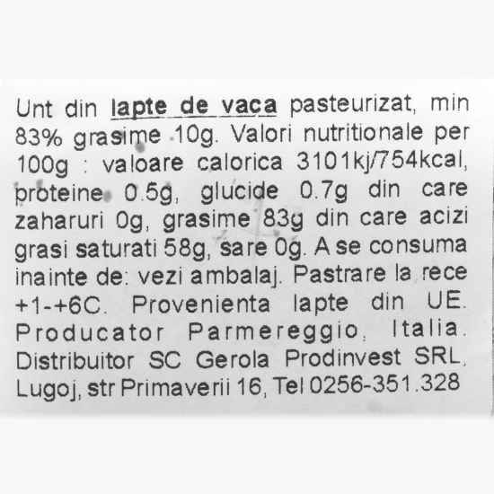 Unt 83% grăsime, 12 porții, 125g