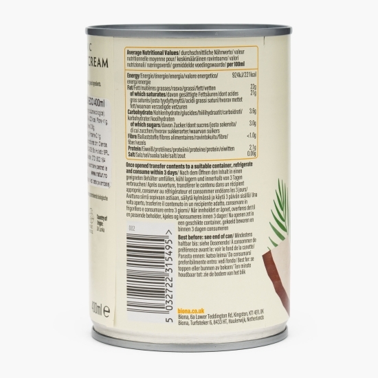Cremă de cocos eco 400ml