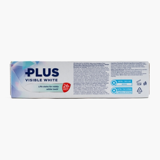 Pastă de dinți pentru albire Plus Visible White 75ml